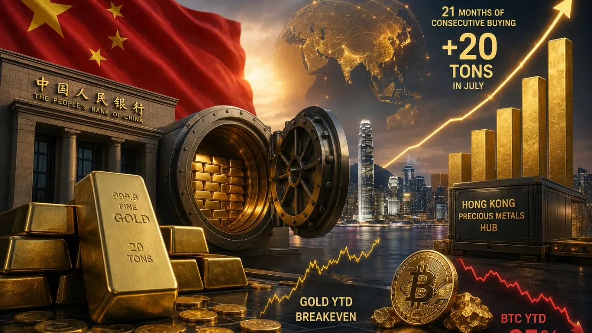 China Accelerates Gold Reserves with Largest Monthly Purchase in Three Years