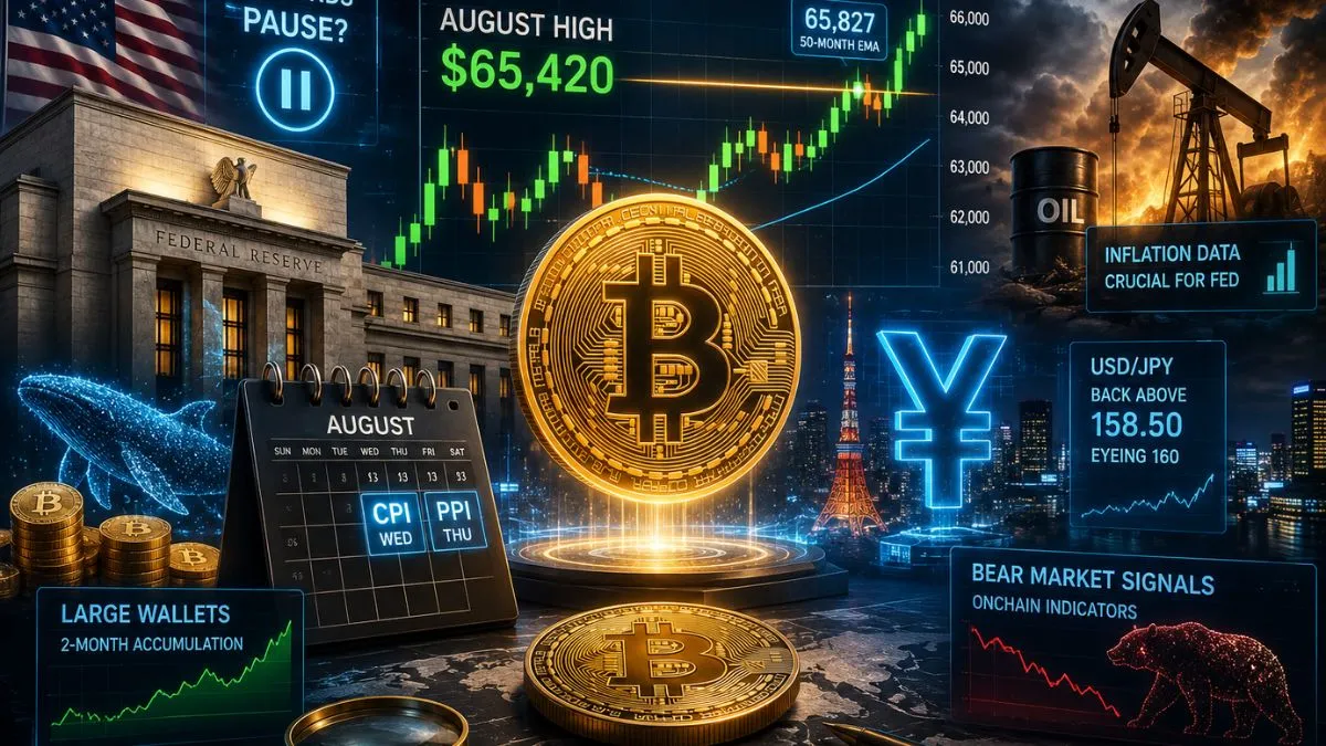 Bitcoin Presses New August Highs as CPI and PPI Loom Over the Fed's Next Move